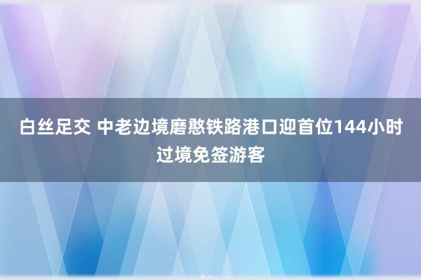 白丝足交 中老边境磨憨铁路港口迎首位144小时过境免签游客