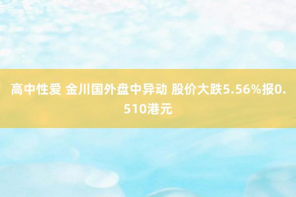 高中性爱 金川国外盘中异动 股价大跌5.56%报0.510港元