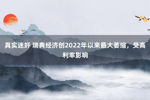 真实迷奸 瑞典经济创2022年以来最大萎缩，受高利率影响