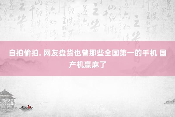 自拍偷拍. 网友盘货也曾那些全国第一的手机 国产机赢麻了