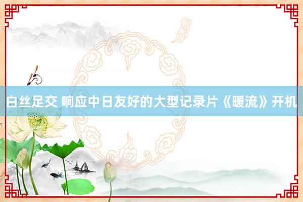 白丝足交 响应中日友好的大型记录片《暖流》开机